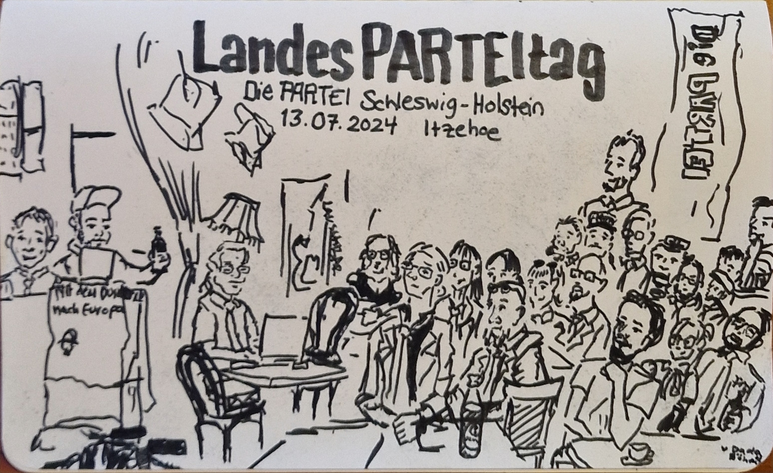 Karikatur vom LandesPARTEItag 2024 1